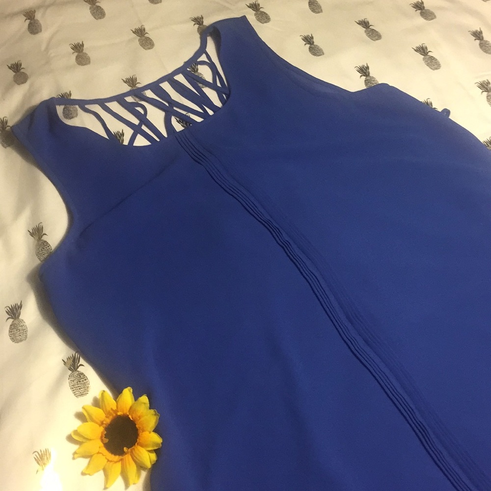 NWOT-Naked Zebra strappy back tank